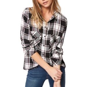 Sanctuary Plaid Boyfriend Shirt